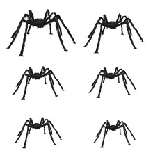 6Pcs Spiders for Party Celebration Soft Toy Decoration for