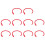 10 PCS Kunststoff Kuh Nase Ring Große Rinder Zucht 4