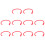 10 PCS Kunststoff Kuh Nase Ring Große Rinder Zucht 9