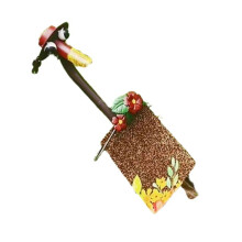 Handgemaakte metalen paar eend tuinbeelden kunst schop-rood