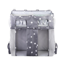 Diaper Stacker Bedside Organizer, Oxford, Large Capacity Compartments Nursery Pockets Diaper Bag For Milk Bottles