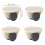 Mini Adhesive Wheels Self Adhesive Mini Casters for Small Projects Rolling Wheels 4 Pack White 3