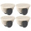 Mini Adhesive Wheels Self Adhesive Mini Casters for Small Projects Rolling Wheels 4 Pack White 5