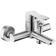 Outdoor Garden Tap Stainless Steel Mixer Faucet with Hot and Cold Water, Modern Wall Mount