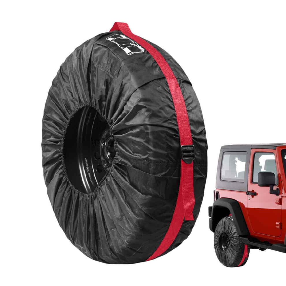 Waterproof Sunproof Spare Tire Cover With Dustproof Adjustable Fit For Allweather Wheel Protection 9365049219358