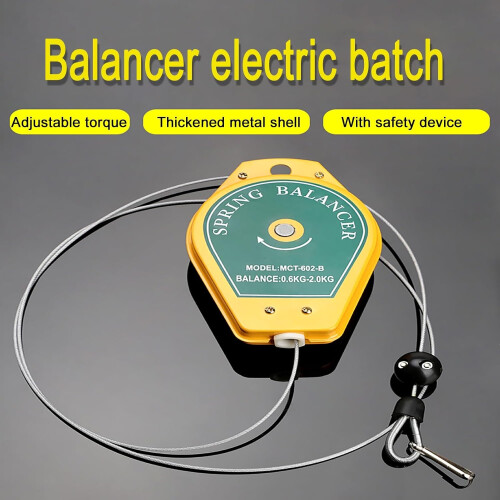 Spring Balancer Retractable Tool Holder, Adjustable Tension, 0.51.5 Kg Capacity, Keeps Tools Accessible For Workshop 1