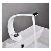 Faucet Rose Gold Kitchen Sink Faucet With Basin Lever Single Hole Waterfall Easy To Install Hot Cold Rose Gold Finish