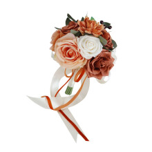 Hochzeit künstliche Pfingstrose Rose-schmutziges Orange