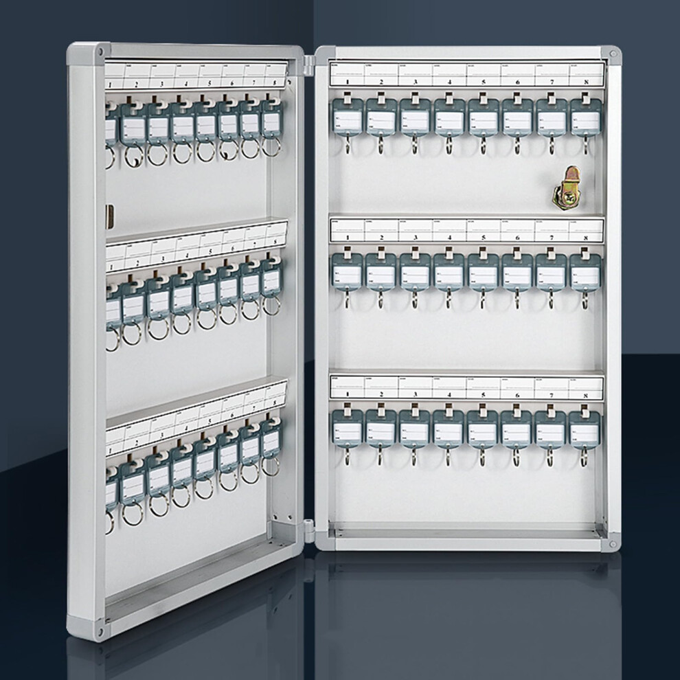 Wall Mounted Key Organizer Metal Key Cabinet For Secure Management Ideal For Offices, Schools, Realtors 9365049220200