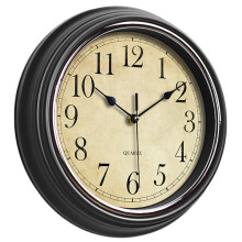 Horloges murales Vintage de 12 pouces, rétro, silencieuse,-3