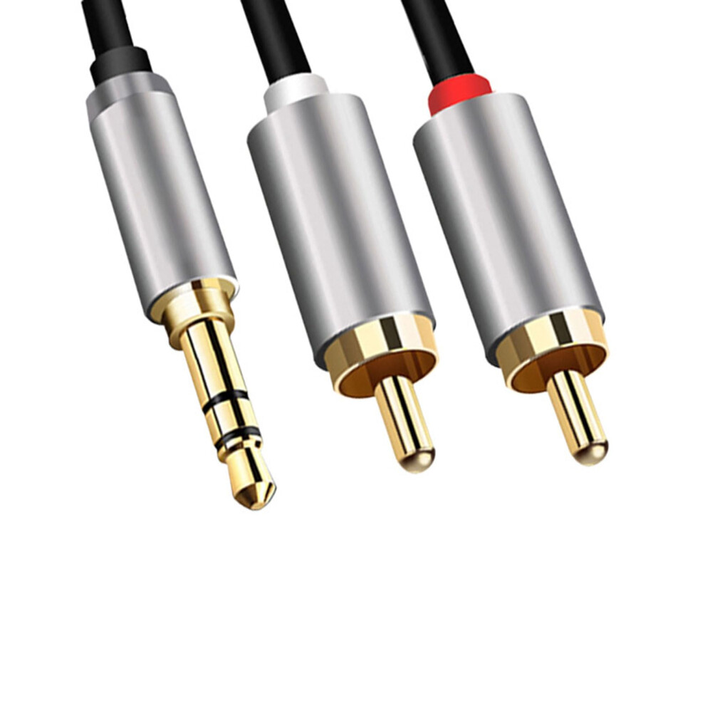 3.5Mm Stereo Audio Cable Aux Y Splitter Plated Cord For Speakers And Amplifiers Gold 9365049220590