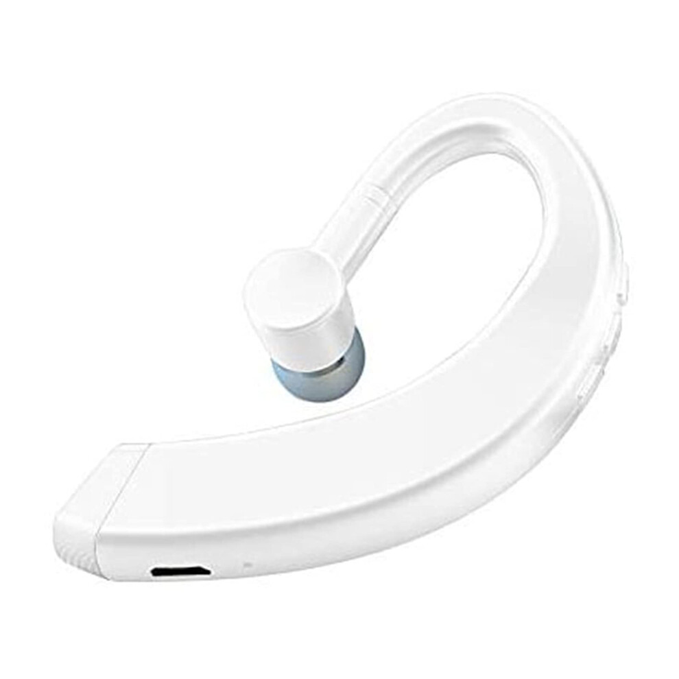 Abv Sporte Bluetooth Headset Wireless Earpiece V5.0 Hands Earphones Ultralight Office Driving White 9365049220910