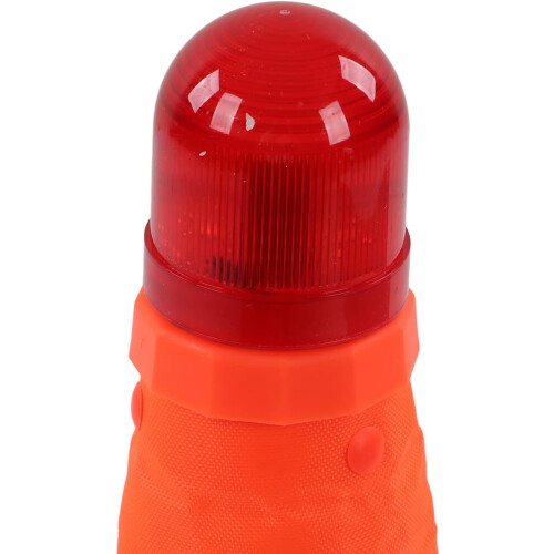 Collapsible Traffic Cone 4Pack, Pop Up, Reflective, LED Light, 18 Inch, Orange 1