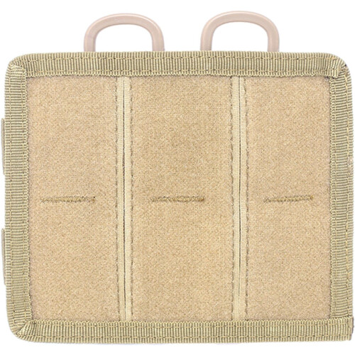 Nylon Panel Hook and Loop, 15.5x13 cm, Modular With Snaps and DRings, Keeps Gear Organized, Khaki 2