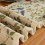 Nappe Vintage tissée Jacquard, drapeau de Table,-abricot D 7