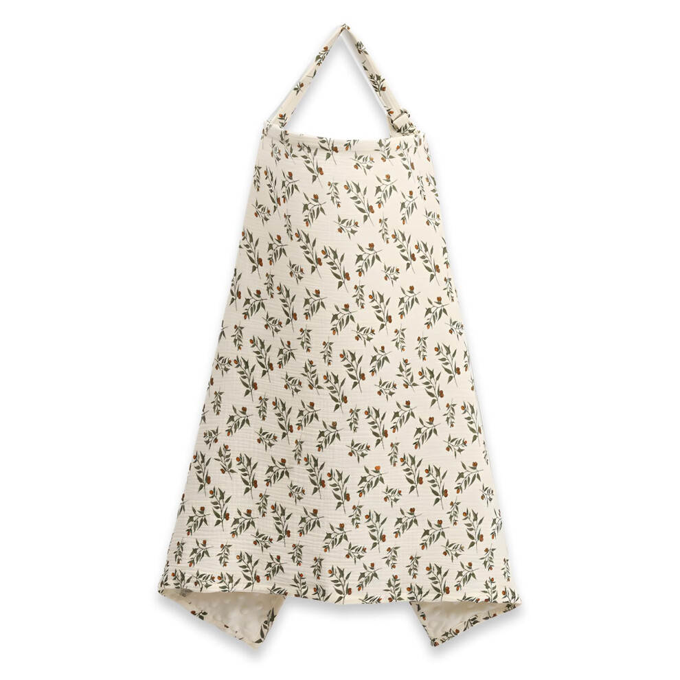 Nursing Cover for Breastfeeding, Muslin Nursing Cover, 100% Cotton, Soft and Breathable, On the Go Khaki