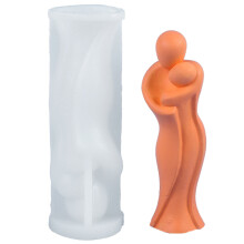 Moule à bougie géométrique 3D en Silicone, résine de savon,-7