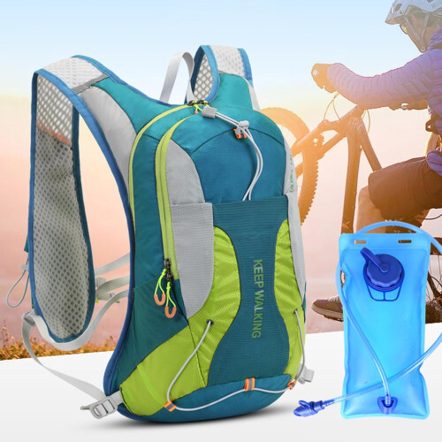 Running Backpack, Hydration Compatible, Large Capacity, Reflective Cycling Vest, Lightweight, Rose Red 1