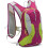 Running Backpack, Hydration Compatible, Large Capacity, Reflective Cycling Vest, Lightweight, Rose Red 3