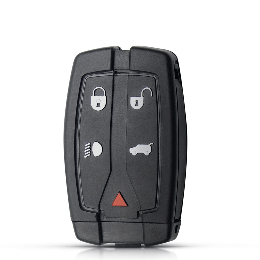 Remote Key Fob Cover, 5Button, Uncut Blade, Keyless Entry Case, Compatible With Rover Freelander 2 9365049221542
