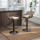2 PCS Modern Swivel Bar Stools with Cushion 1
