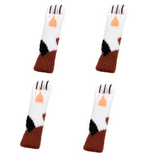1Set Chair Leg Socks High Elastic Floor Protectors Non-White