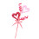 Elegant Heart Shape Berries Silk Flower Suitable for Various-C 1