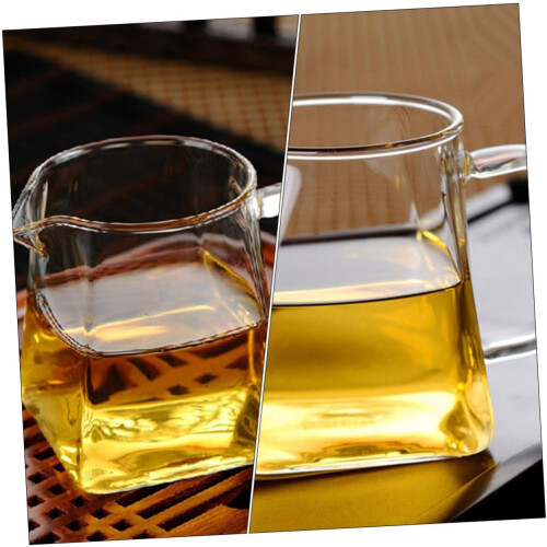Tea Cup With Divider, Glass Tea Cup, Ergonomic Handle, Heat Insulation 1