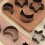 8Pcs Leather Hole Cutting Dies 8 Size Leather-moon shape 6