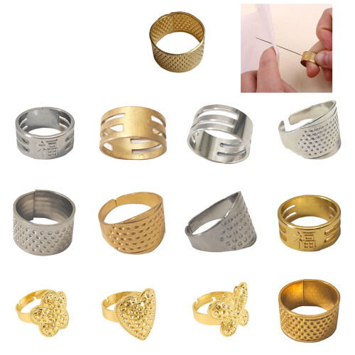 Finger Protector 1/5/10pcs Needle Thimble-nine character thimb 2