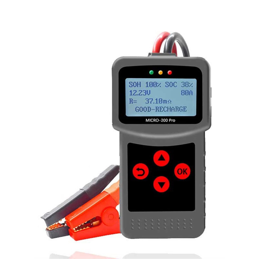 Battery Tester 12V Car Battery Analyzer, 402000 Cca Lead Acid, Cranking And Charging Test, Diagnostic Tool, Europe Clip 9119770943477