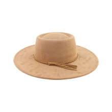 Homburg Top Hat Western Porkpie Hat Ceinture tressée pour-c amel