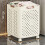 Portable Size Folding Laundry-medium size white on casters 4