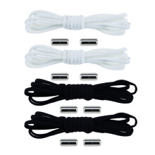 4pairs Easy-to No Tie Shoelace Option For All Sneakers Durable And