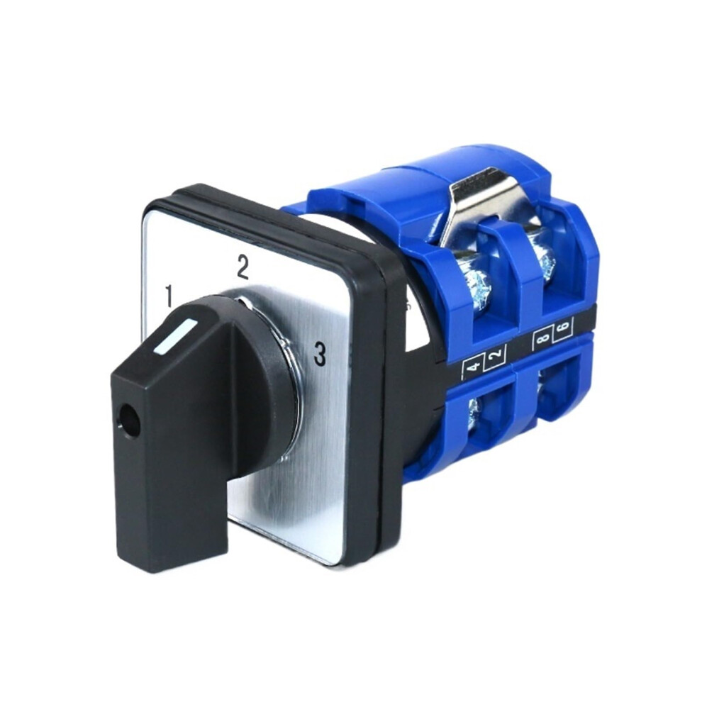Szw26/Lw2663 Rotary Changeover Cam Switch, 63A, 3Position, 2Phase, 8Terminal, Universal 9119770943699