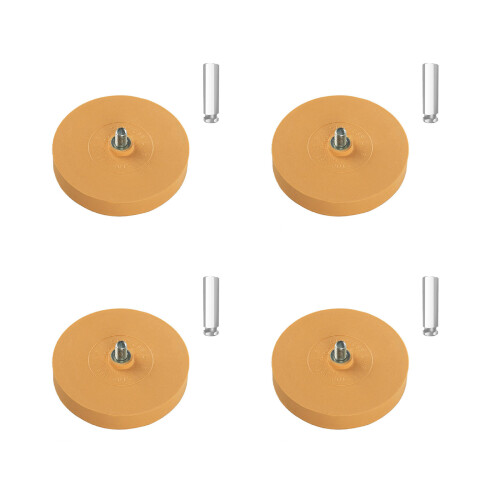 Strong Rubber Adhesive Cleaner Tool 4Pcs Not Abrasive Plan-15mm