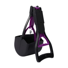 Folded Dog Waste Scooper Germproof Waste Scooper-Purple