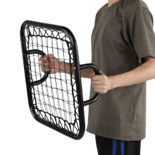 Handheld Rebounder Springback Net For Football Doorway Goalkeeper Training Equipment Black