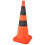 Traffic Cones Collapsible 70cm ABS Engineering Plastic Durable Reflective Strips For Traffic Management Orange 3