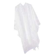 Bikini Cardigan châle pour femmes, respirant, demoiselle-Blanc