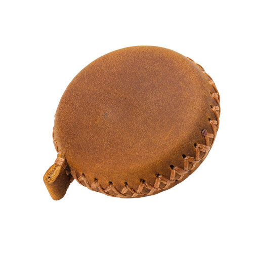 Transportable Leather Tiny Measuring Tape High Accuracy-brown