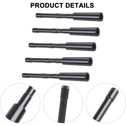 Arrow Insert Adapter Aluminum Connector ID4 2mm Shaft Compatibility 12Pack 6x7.5MM Silver 2