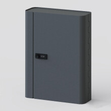 Wall Mounted Key Lock Box For Real Estate Agents And Homeowners, Secure Key Access, 48x32x8 cm, Grey