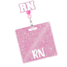Glittering Badge Reels Retractable Nurse Badge Cards Easy to-RN