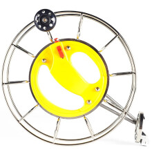 Kite Winding Reel Grip Wheel For Kite String Winder And Line Winder Grip, Durable Alloy Outdoor 30cm Yellow