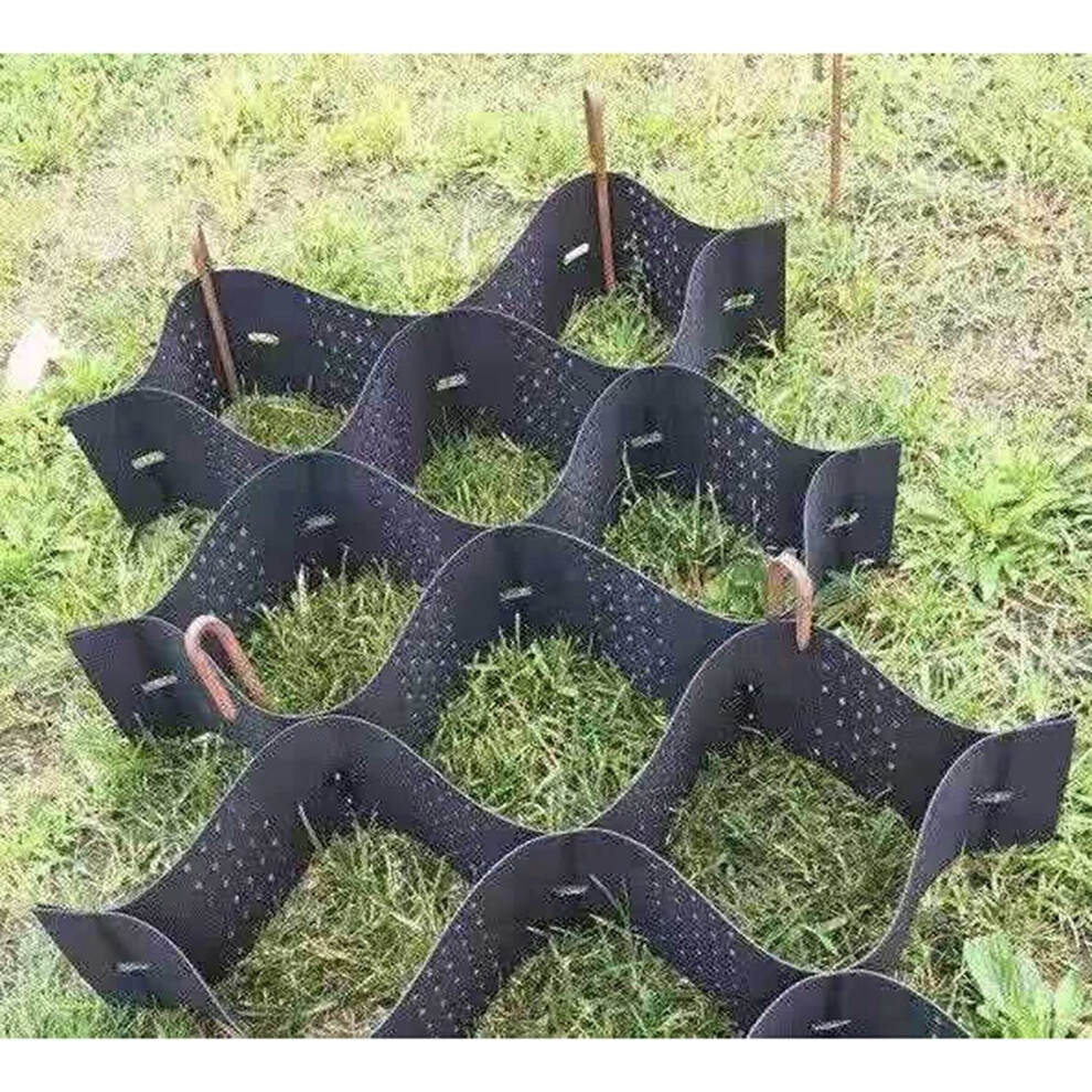 Garden Retaining Wall Grid, 2Ft Tall, Hdpe Stabilization Grids For Driveways And Slopes, 5X9m 16X29.5ft 9119770946027