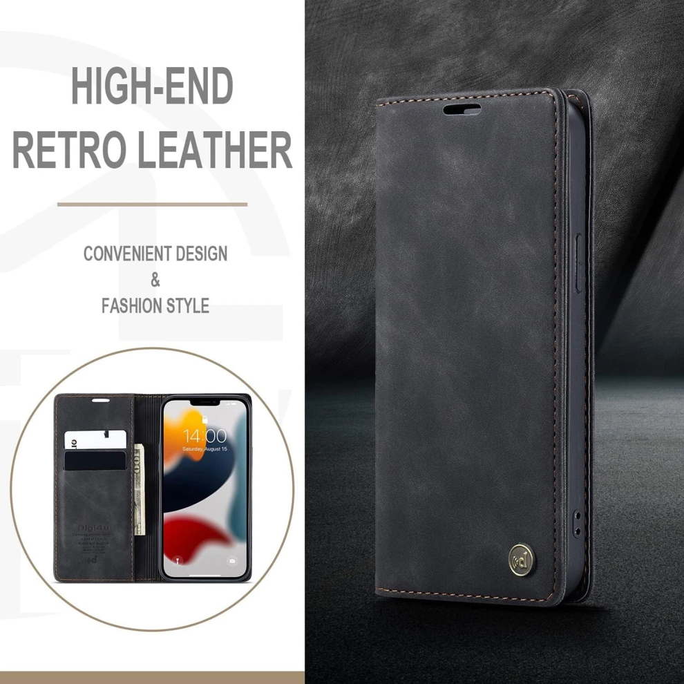 For Samsung Galaxy S20 Plus Flip Leather Wallet Phone Case Cover Black 5061105060387