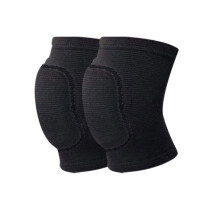 Knee Pads Sponge Material, Pair Of Sports Knee Supports For Volleyball, Basketball, Fitness, For Work  Black, Size M