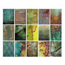 30Pcs Retro Scrapbooking Decorative Paper Antique-Copper green