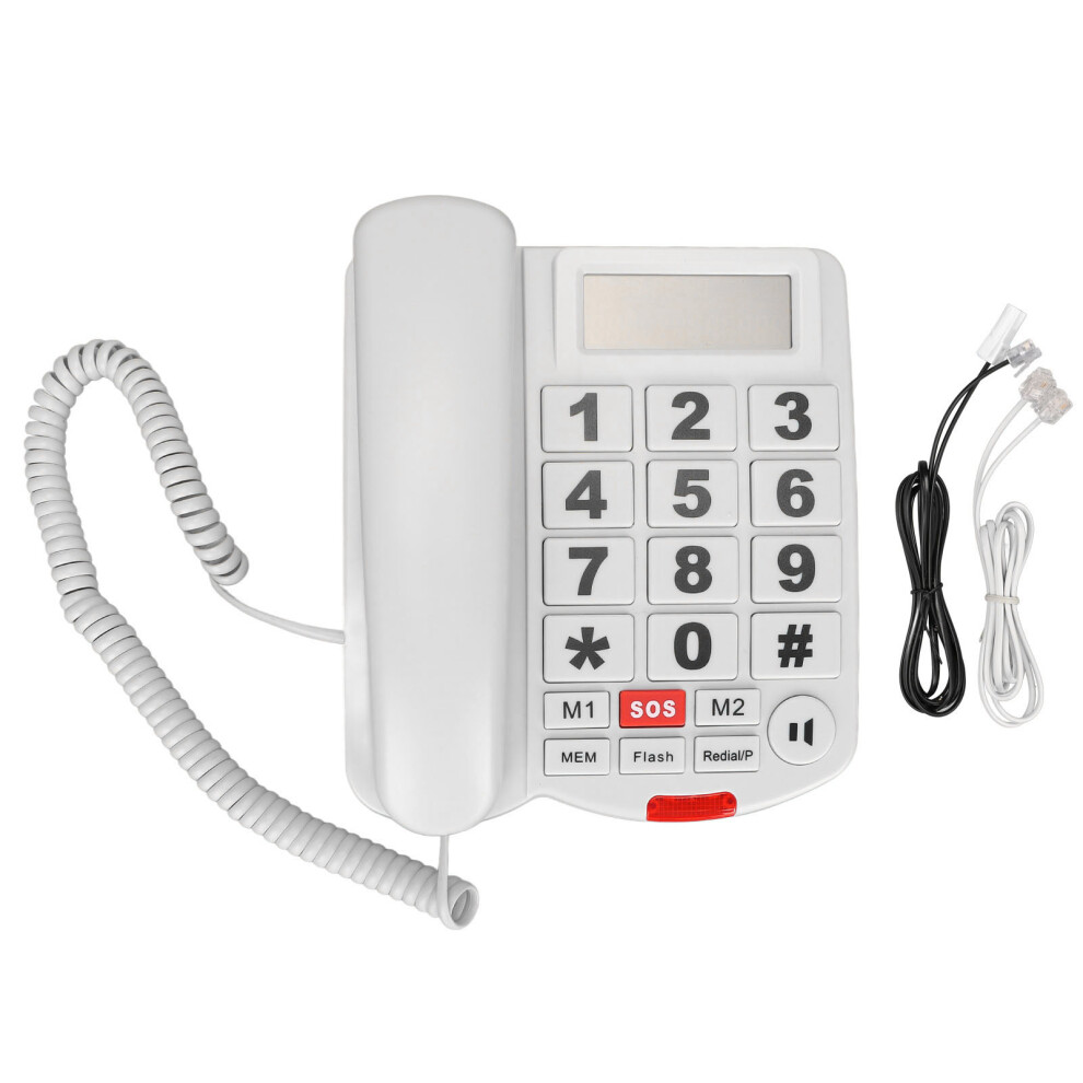 Assistive Communication Device Big Button Phone For Seniors And Visually Impaired Loud Ring Tone Adjustable Volume Hands Free Speaker Caller Id Two 9420858091233